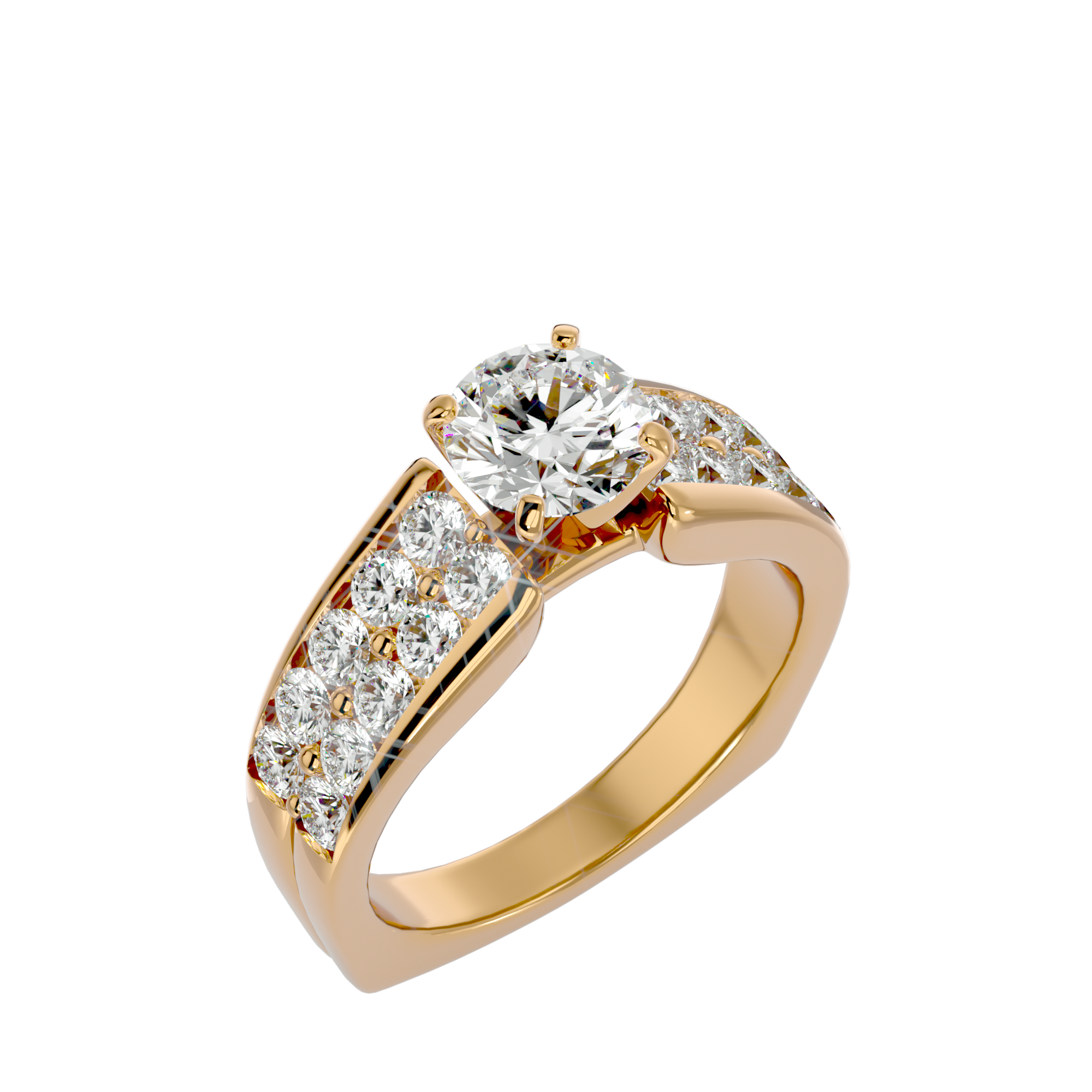 Aubriella Diamond Solitaire Ring