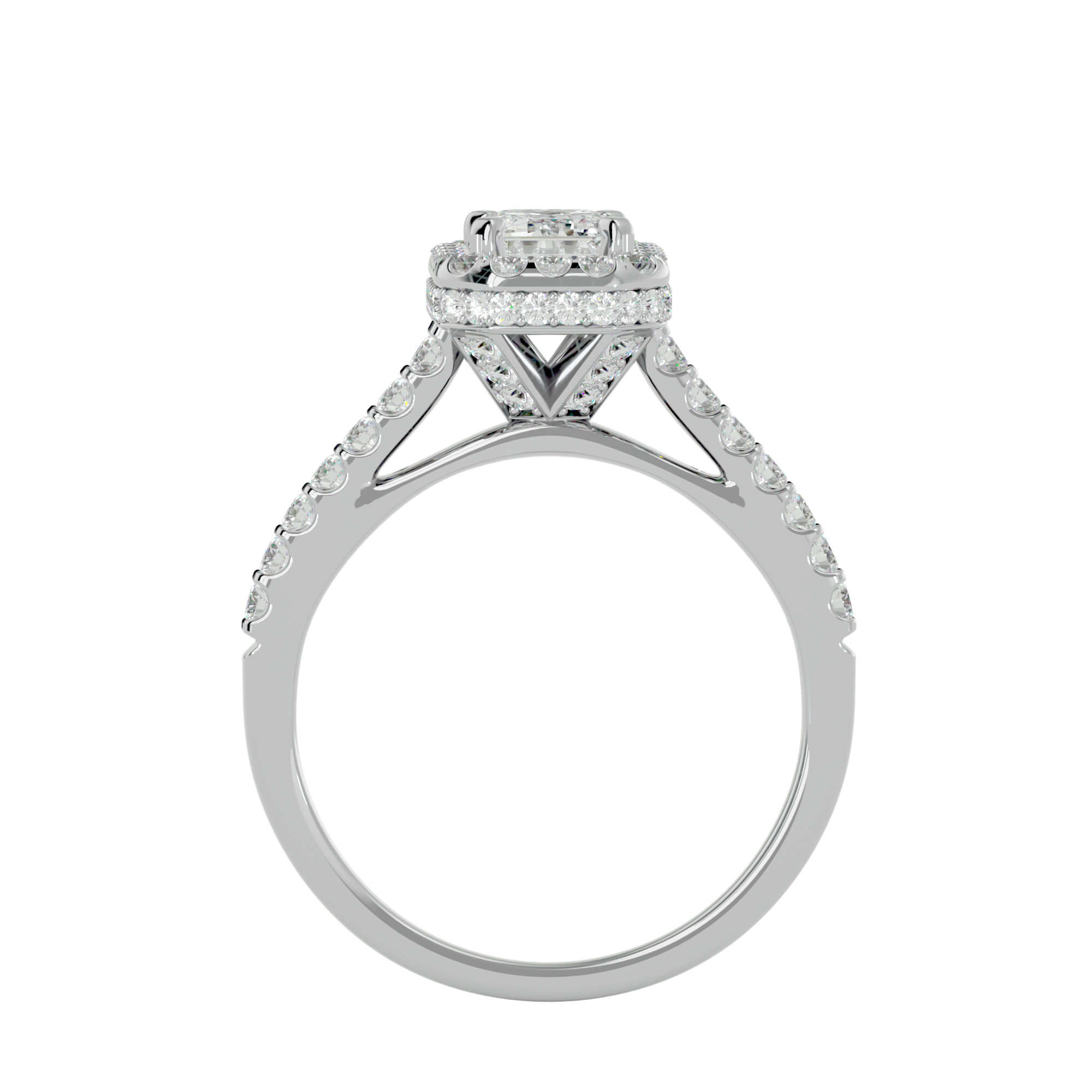 Milana Diamond Halo Ring