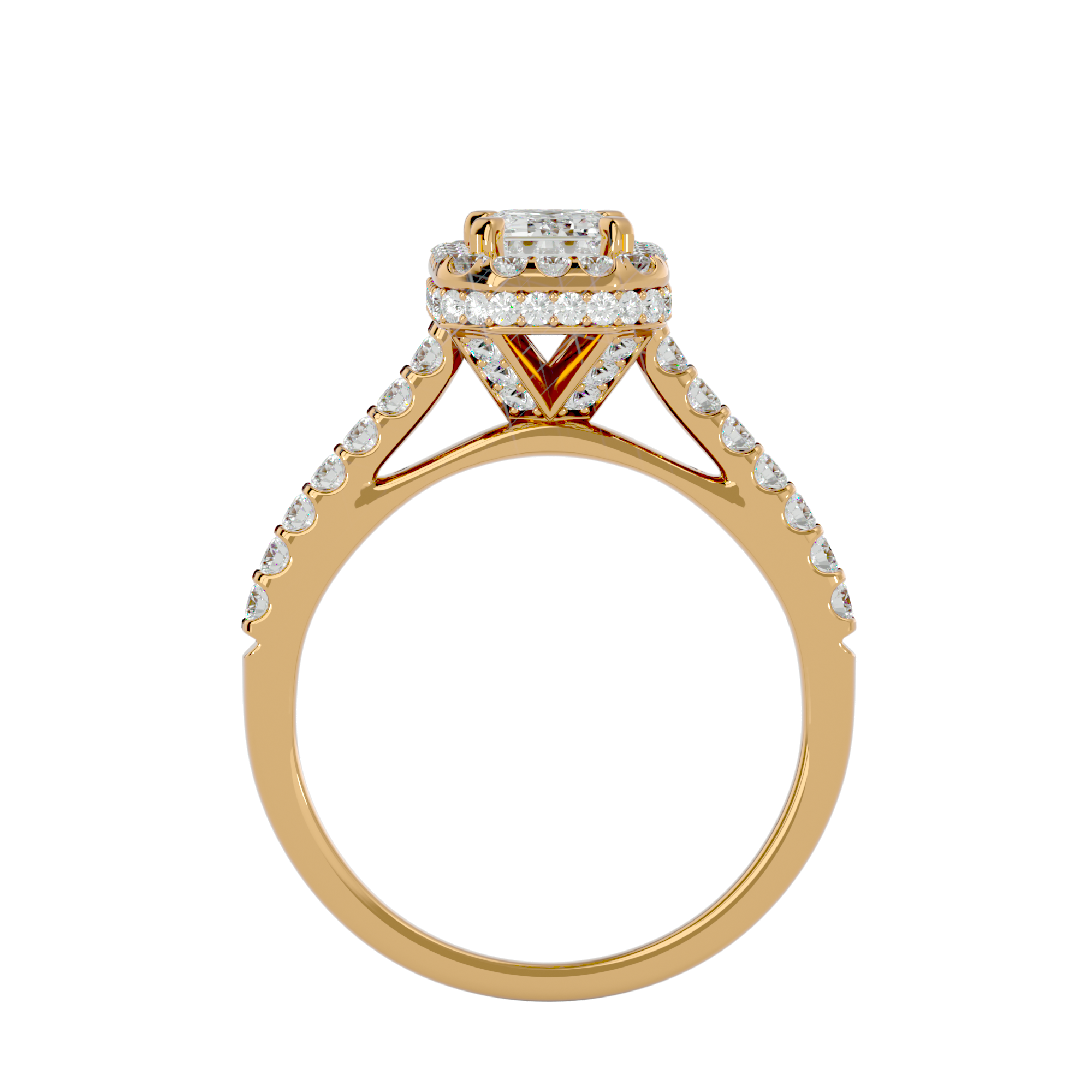 Milana Diamond Halo Ring