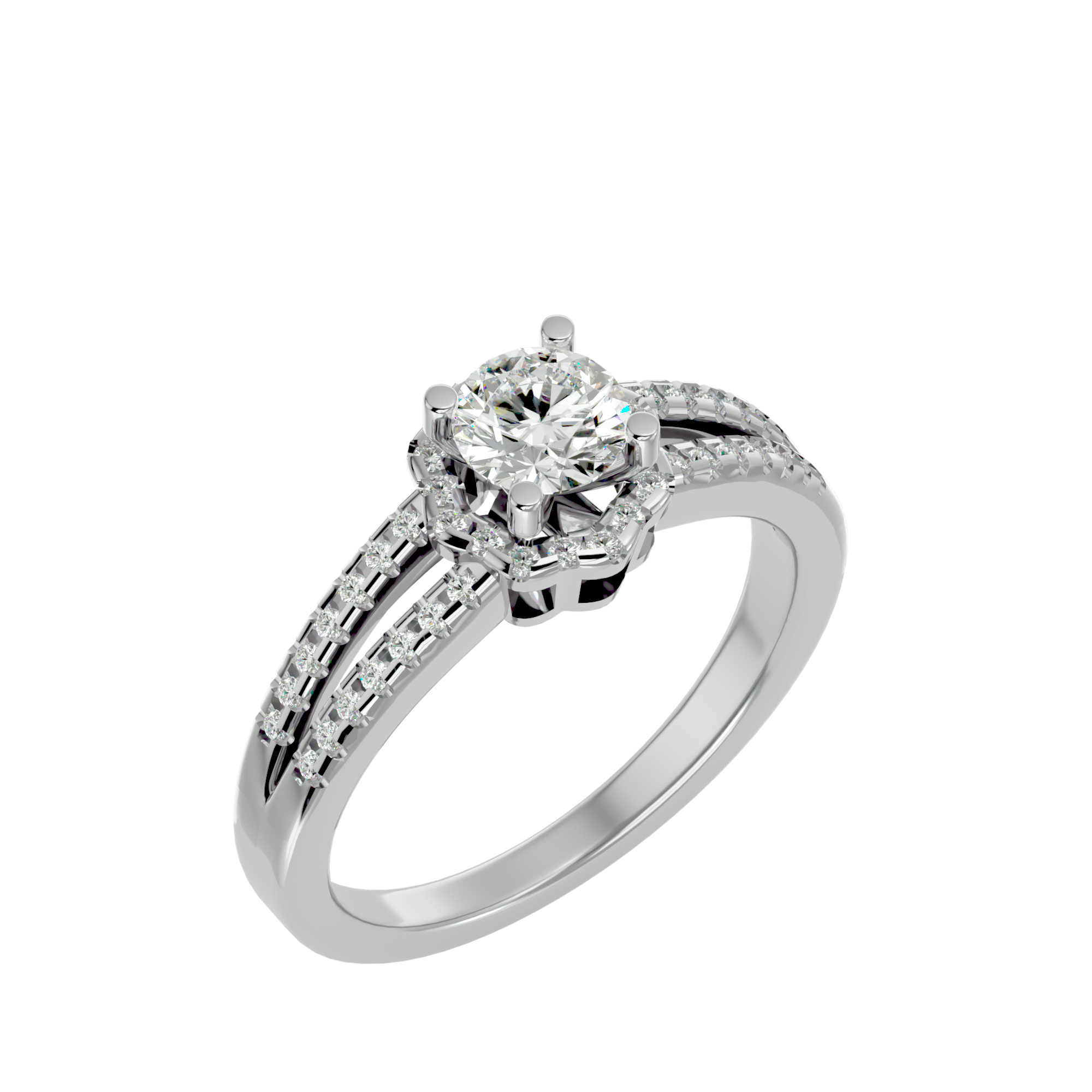 Clarissa Diamond Halo Ring