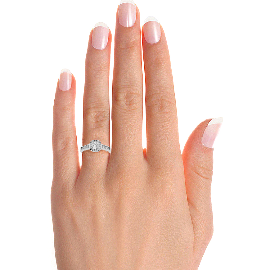 Simone Diamond Halo Ring