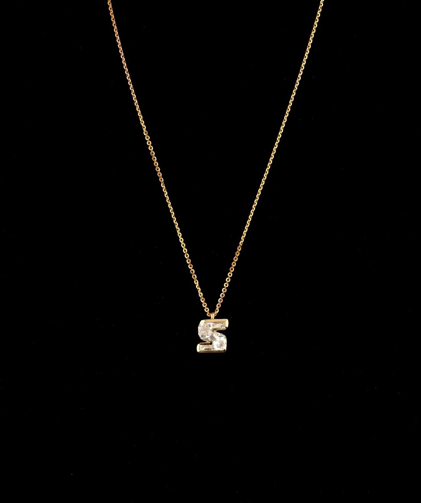 Aurreva Forever Diamond Initial Pendant  3 CTW