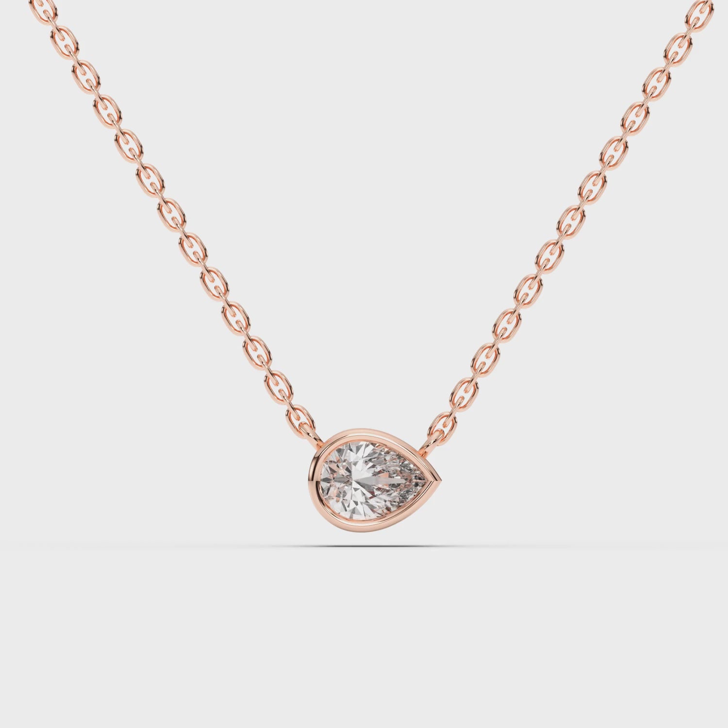 Aurreva Teardrop Frame Pendant – Pear