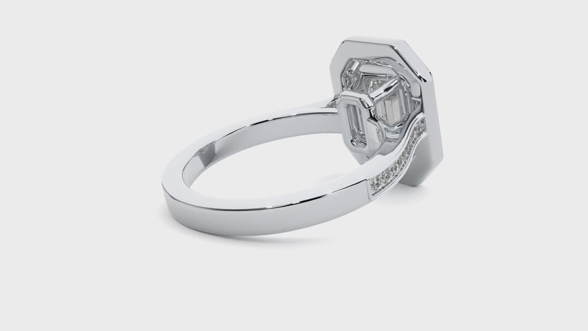 Xiomara Diamond Halo Ring