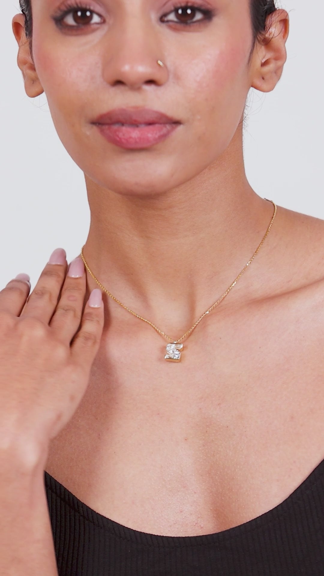Aurreva Forever Diamond Initial Pendant  3 CTW