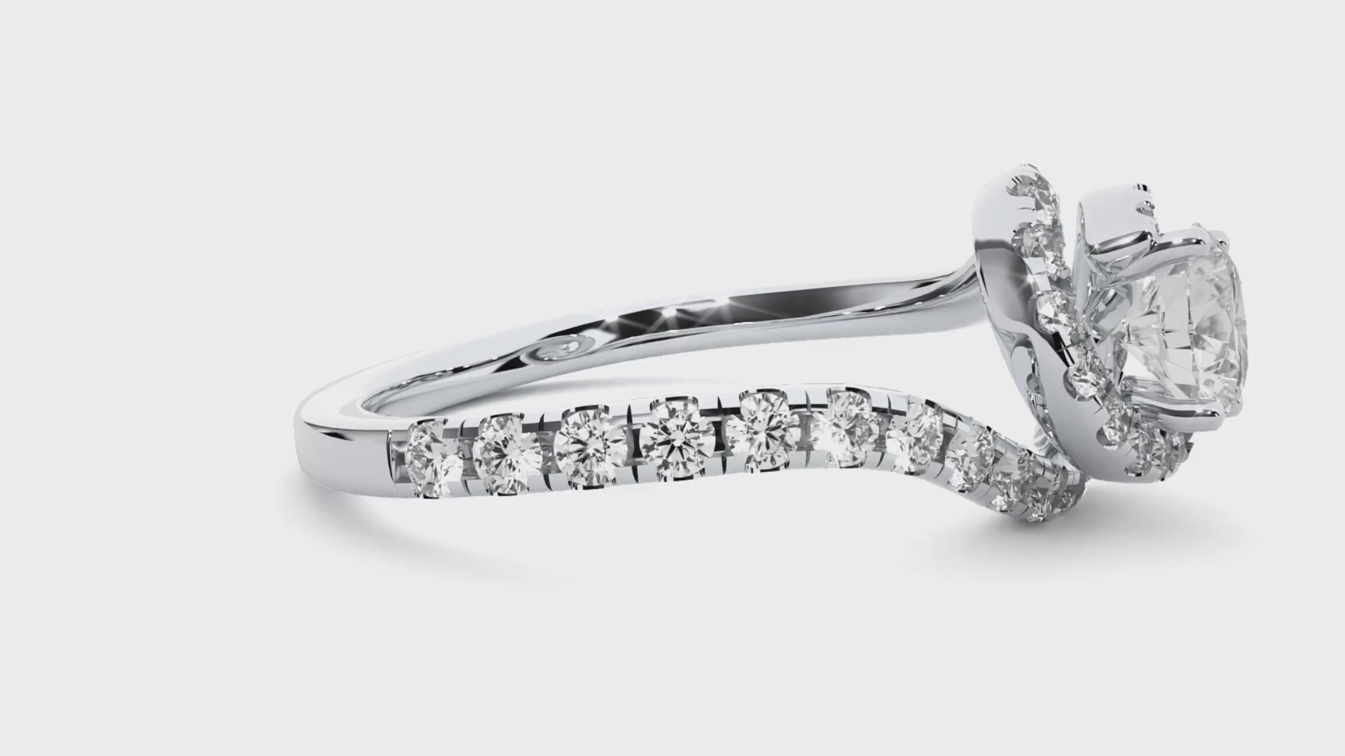 Milan Diamond Halo Ring
