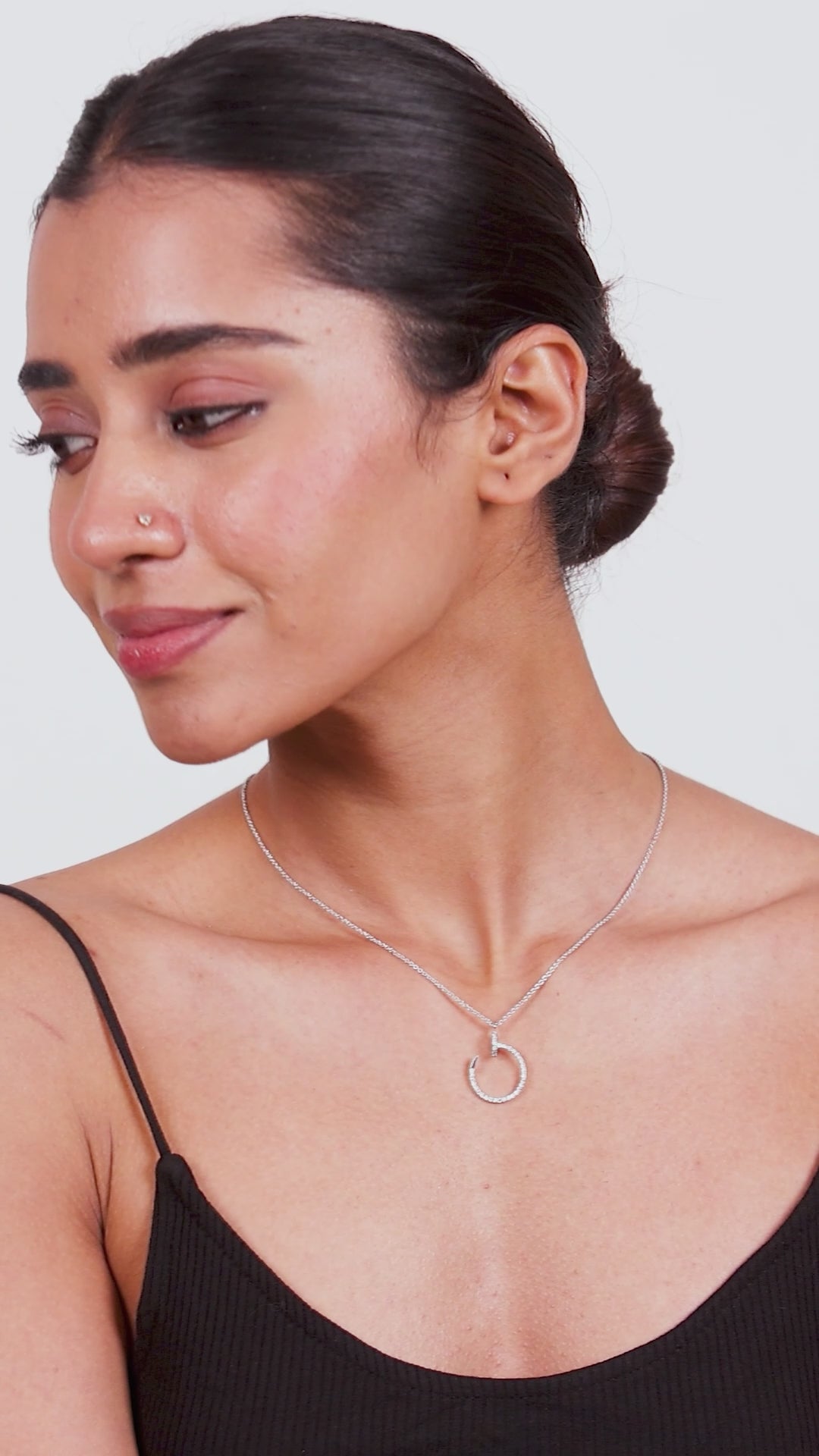 Luna Twist Diamond Pendant