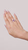 Pink Sapphire Halo Diamond Ring