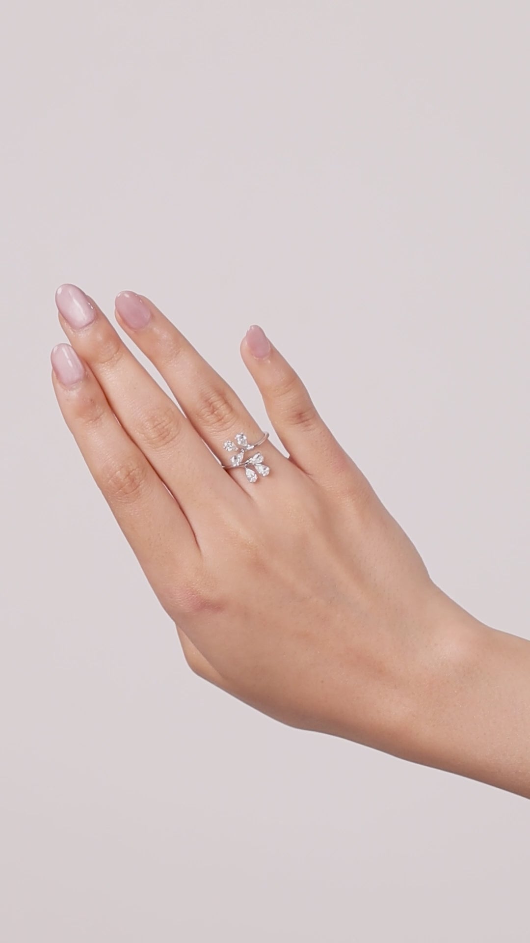 Pear Blossom Diamond Ring