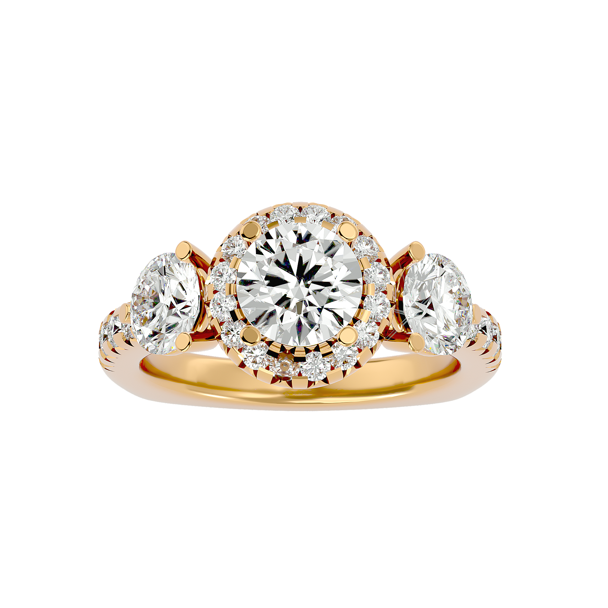 Dorothy Three Stone Ring